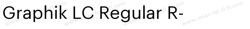 Graphik LC Regular R字体转换
